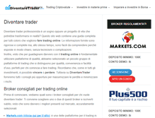 Tablet Screenshot of diventaretrader.com